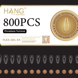 Hang Soft Gel Ex Nail Tip - Stiletto
