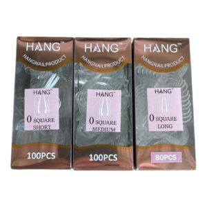 Hang Soft Gel Ex Nail Tip - Square Refill