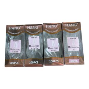 Hang Soft Gel Ex Nail Tip - Stiletto Refill