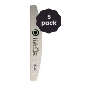 Halo Elite Half-Moon Zebra Files 80/80 - 5 Pack