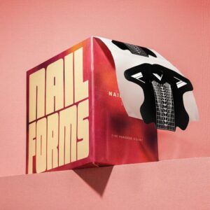 V Beauty Pure Nail Forms Matte Black Long